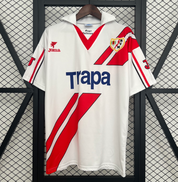 1997-98 Rayo Vallecano Retro Home Soccer Jersey Shirt